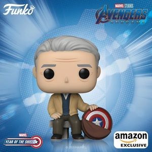 Amazon Exclusive Year of The Shield Old Man Steve Pop! Funko Bobble-Head [915]